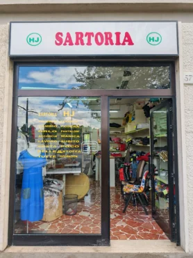 sartoria zj fronte negozio